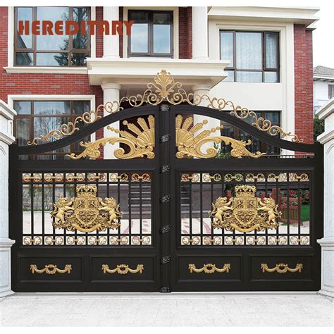 wrought iron main gate.